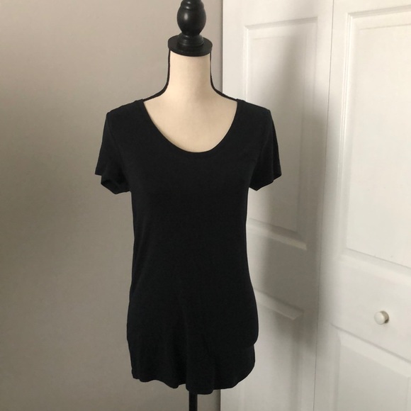 Isabel Maternity by Ingrid & Isabel Tops - ISABEL Maternity by Ingrid & Isabel Prima Cotton Black Tee | M